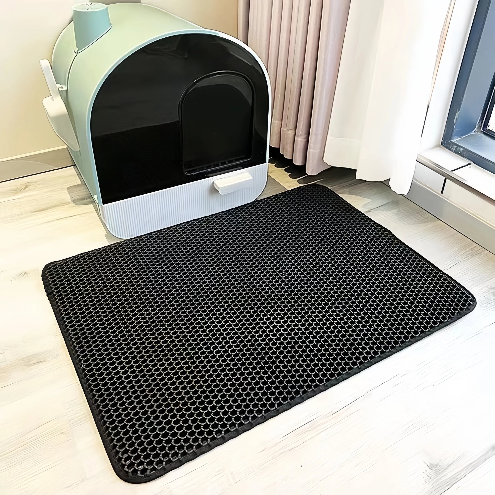 🐾 PawMate™ No-Mess Cat Litter Mat