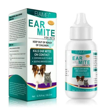 🧴 Elaimei™ Ear Mite Treatment for Pets – Fast Relief & Protection